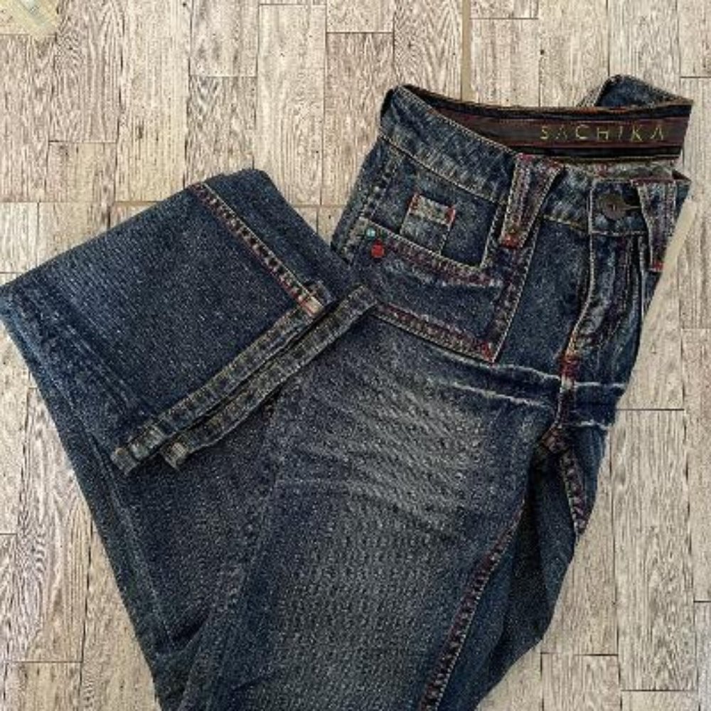 Vintage, Size 25 , New,  Acid washed, Sachika , Auriga, Mid Rise Boot Cut